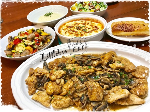 チキンMarsalaでイタリアンな夕ご飯
