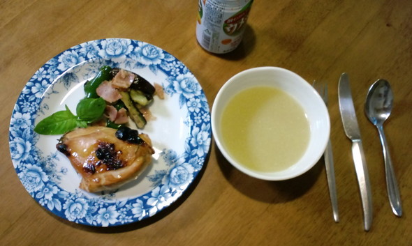 ローズマリー風味のローストチキン