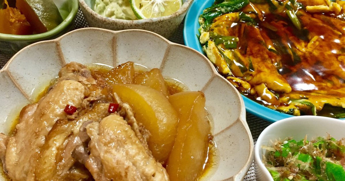 手羽先と大根の煮物で晩酌♫ by もりはん [クックパッド] みんながのせた献立