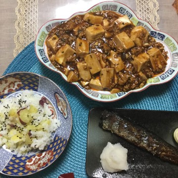 ☆秋刀魚とさつまいもご飯で晩ご飯☆