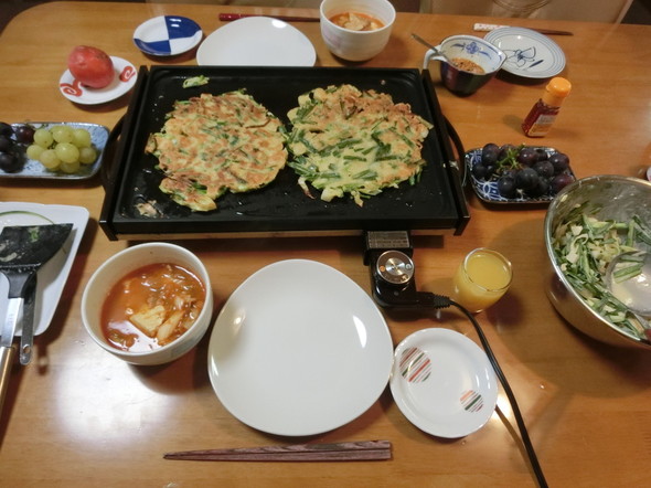 チヂミ と スンドゥブ