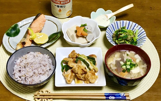 鶏の唐揚げ 野菜炒めの献立 【クックパッド】 簡単おいしいみんなのレシピが362万品