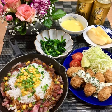 ペッパーランチで晩酌♬