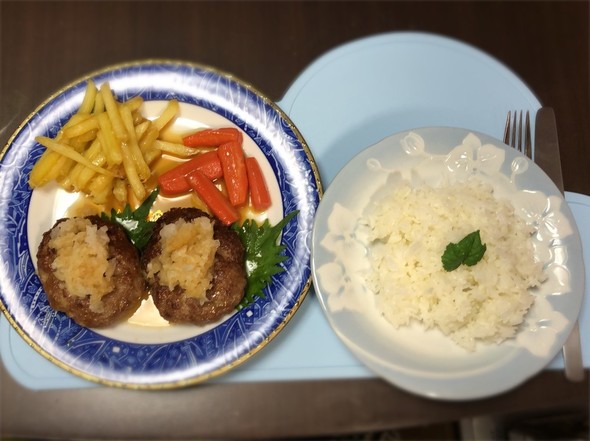 新Rpハンバーグの帳消しは大根おろし❣️