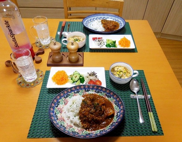 チキンカレーで夕食★