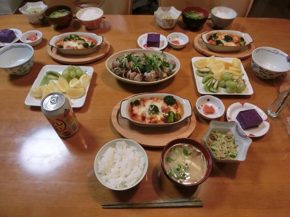 高野豆腐のラザニア風で夕ご飯