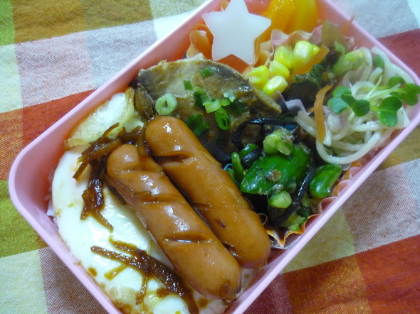 特製生姜醤油でご飯も旨②ウィンナー丼弁当