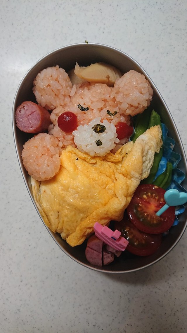 キャラ弁 おやすみ くまオムライス By Eiyoushi クックパッド みんながのせた献立