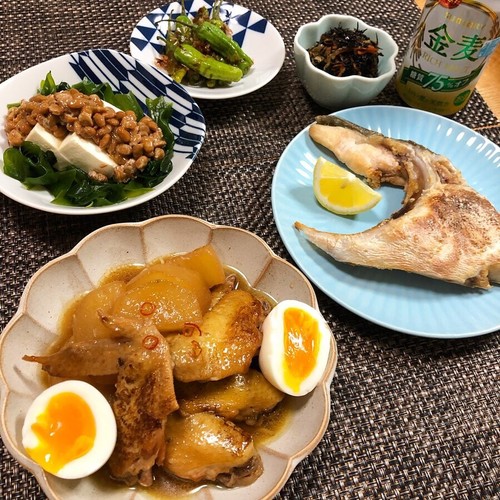 手羽先と大根の煮物で晩酌♬ by もりはん [クックパッド] みんながのせた献立