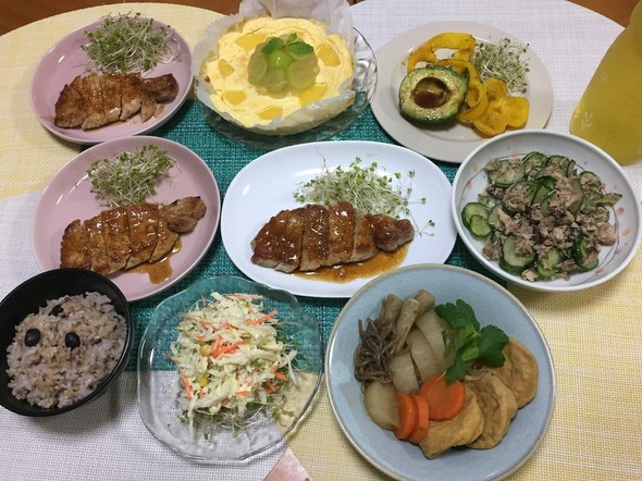 10/1厚切り豚ロースソテーでお夕飯