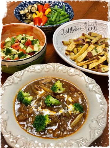 ごちそうポークシチューで晩ご飯✿