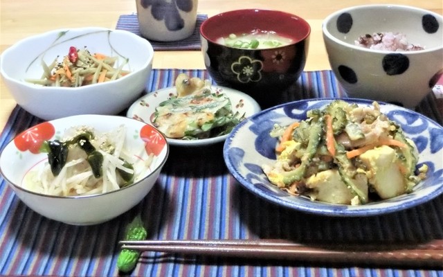 献立 ゴーヤ チャンプル