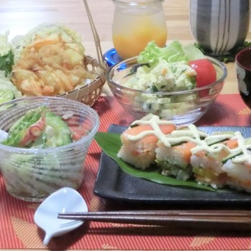 ♡暑いけど夏野菜の天ぷらで夕ご飯♡