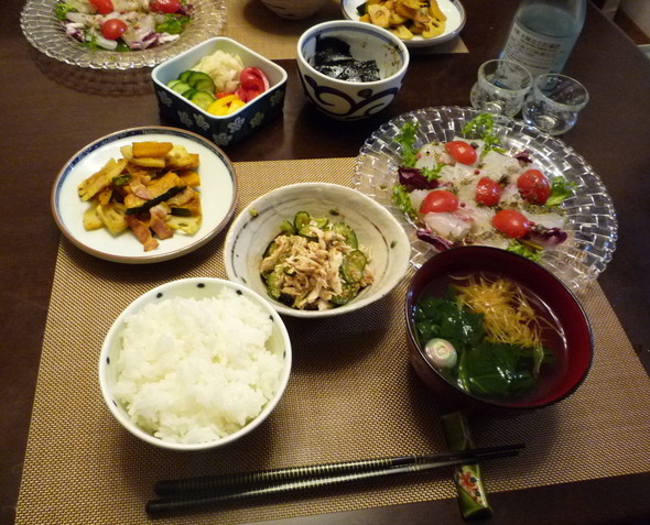 鯛のカルパッチョの献立
