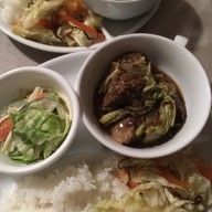 シンプルな白菜と牛肉のダシダスープ