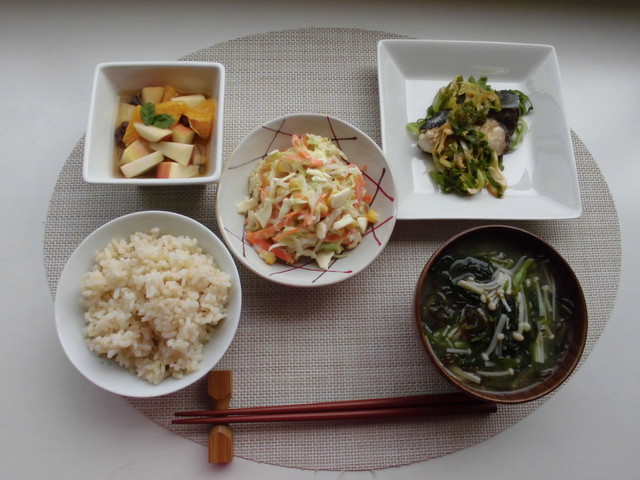 魚料理の献立 ぶりのねぎ蒸し定食 By 沖縄市役所市民健康課 クックパッド みんながのせた献立