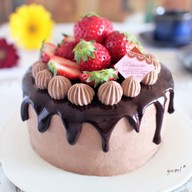 苺のチョコレートショートケーキ♡