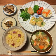 １食分の栄養素★豆腐ステーキ★春ver