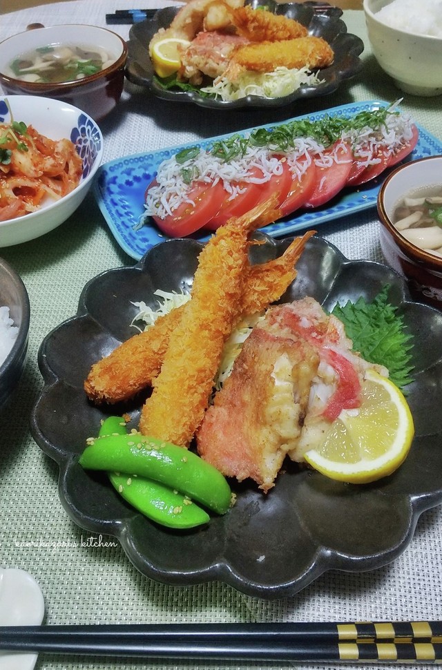 おこぜの唐揚げで晩ごはん By かおりかざり クックパッド みんながのせた献立