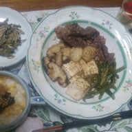 肉豆腐の夕食