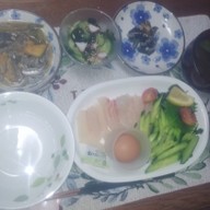 白寿鯛のお造りで！宇和島の鯛めしの夕食