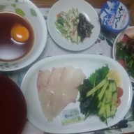 宇和島の鯛めしの夕食