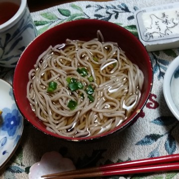 日本蕎麦の昼食