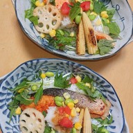 鮭と野菜