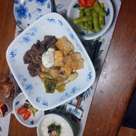 肉豆腐の夕御飯