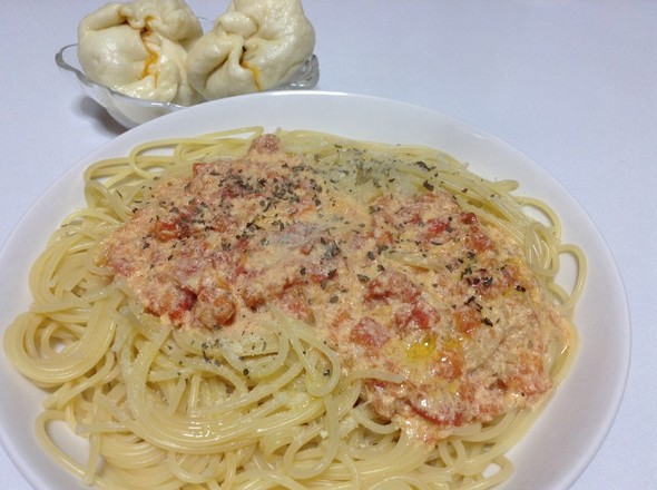 パスタとピザまん