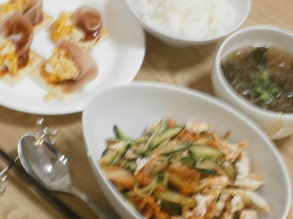 まったく手が離せない時の夕食140110