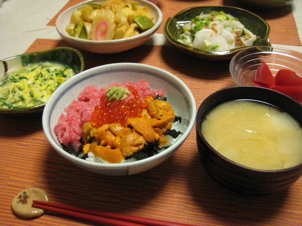 海鮮メインの晩ご飯(和食)②^^