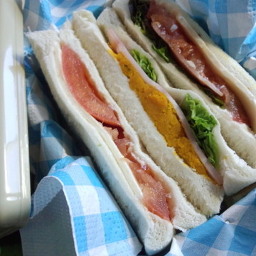 今日のサンドイッチらんち(*^^*)