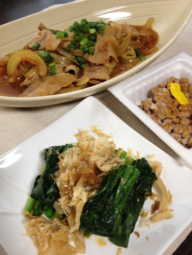 生姜焼き納豆定食 By カジオヤジ クックパッド みんながのせた献立