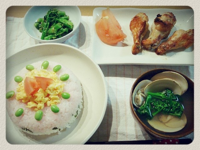 夕食 女の子がいないけどひなまつり By Ohanaきっちん クックパッド みんながのせた献立