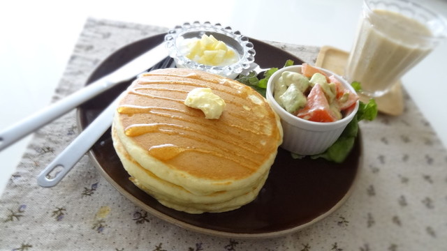 ホットケーキ 美容によさそうな朝食 By Tommy 0304 クックパッド みんながのせた献立