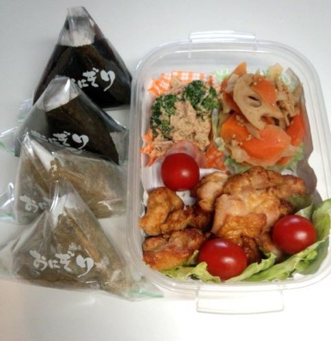 「鶏のから揚げ」メインのランチBOX