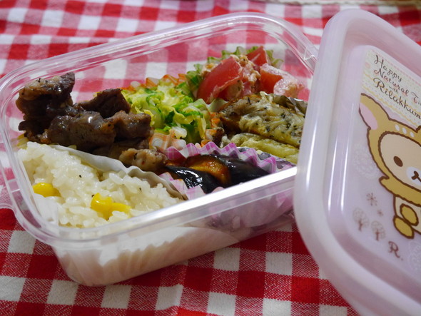 女子高生弁当♡ペッパーランチきどって☆彡