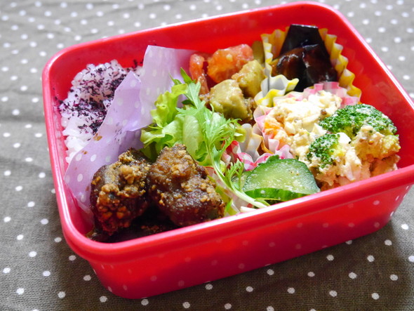 鶏レバーで鉄分摂取なお弁当✿