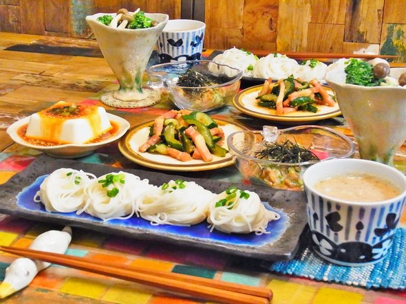 暑い日のヘルシー晩ごはん