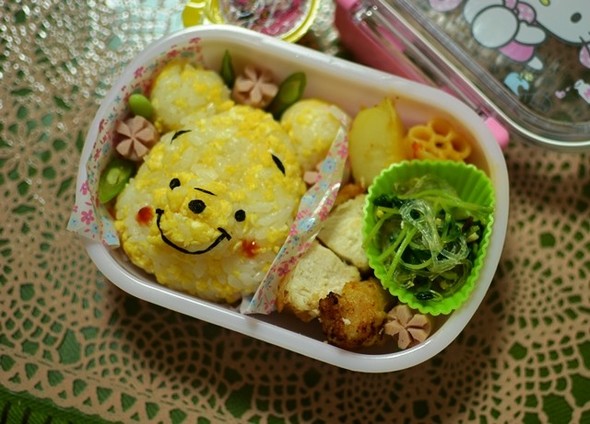 年少★キャラ弁★ぷーさん