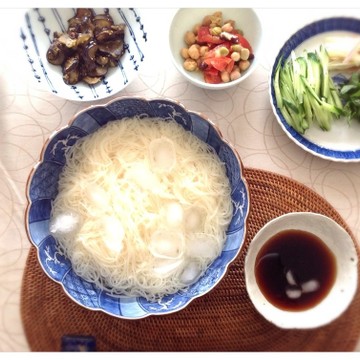 暑い日のお昼は簡単お素麺☆