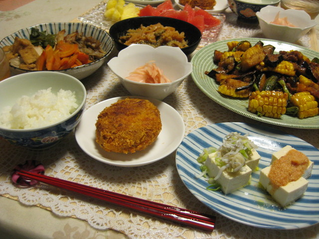 季節の献立 夏 お肉と夏野菜で晩御飯 By 時花菜 クックパッド みんながのせた献立