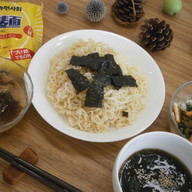 韓国の乾麺・サリ麺を活用朝食140813