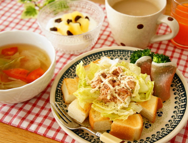 サラダ風トーストで簡単おしゃれな朝食 By Rose クックパッド みんながのせた献立