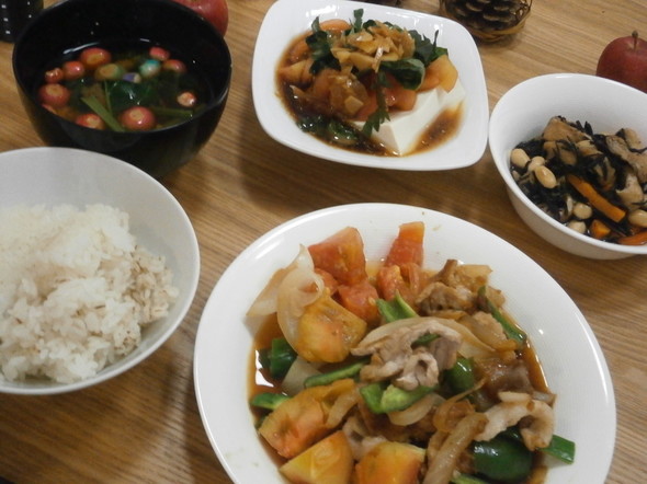 栄養士さん顔負けの献立夕食141004