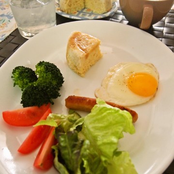 低炭水化物ダイエットの日の朝食4