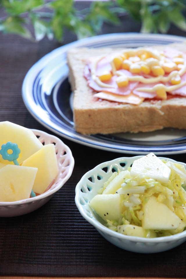 りんごで朝ごはん By ぽっぽぺぺ クックパッド みんながのせた献立