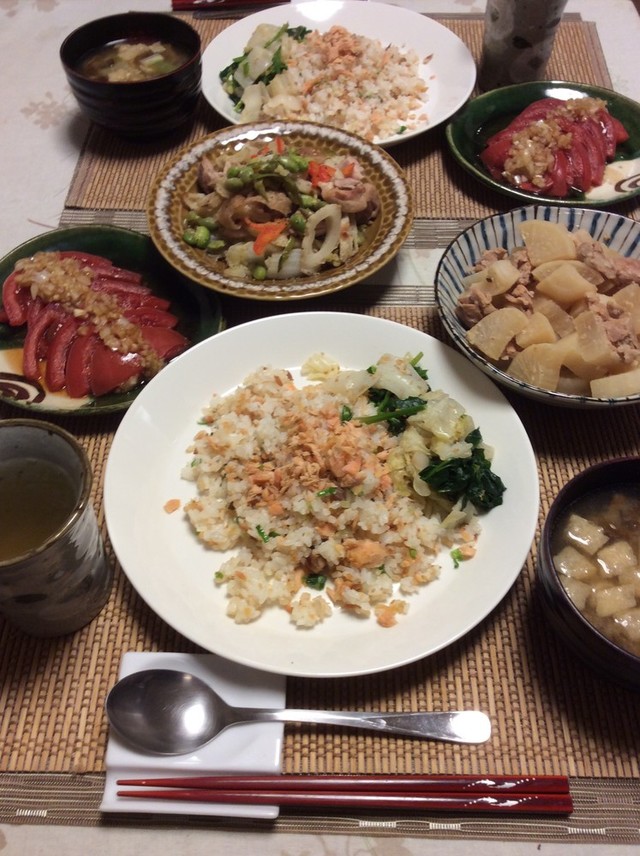 お肉も魚も食べたい 欲張り晩御飯 By 時花菜 クックパッド みんながのせた献立