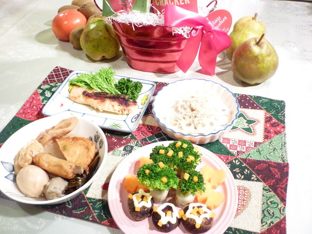 おでんにクリスマス気分な副菜で By クレイプメートル クックパッド みんながのせた献立